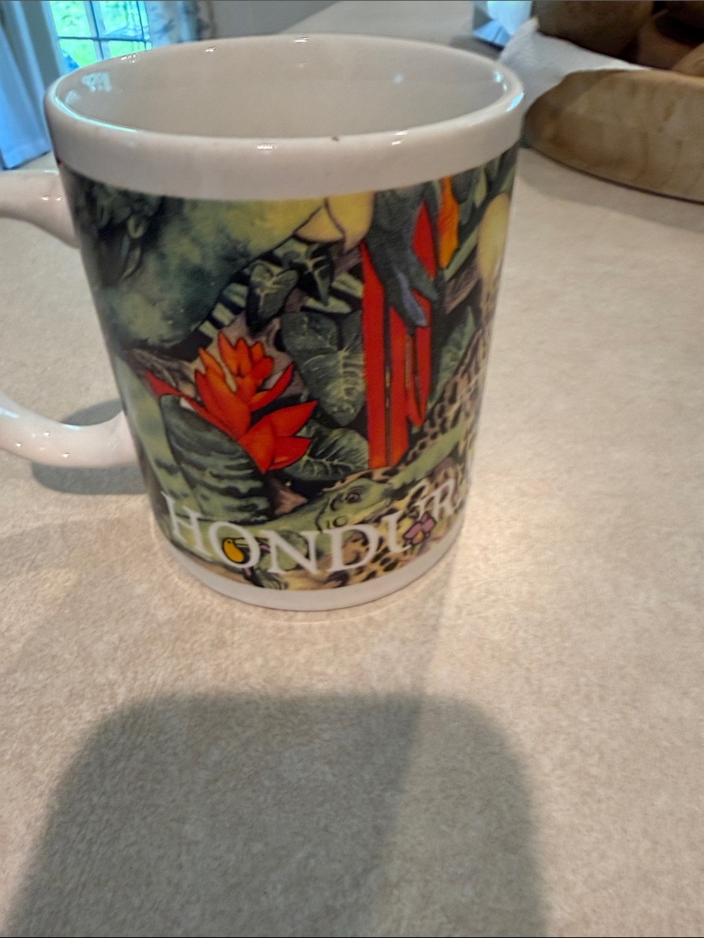 Honduras Tropical Floral Ceramic Coffee Mug - Multicolor